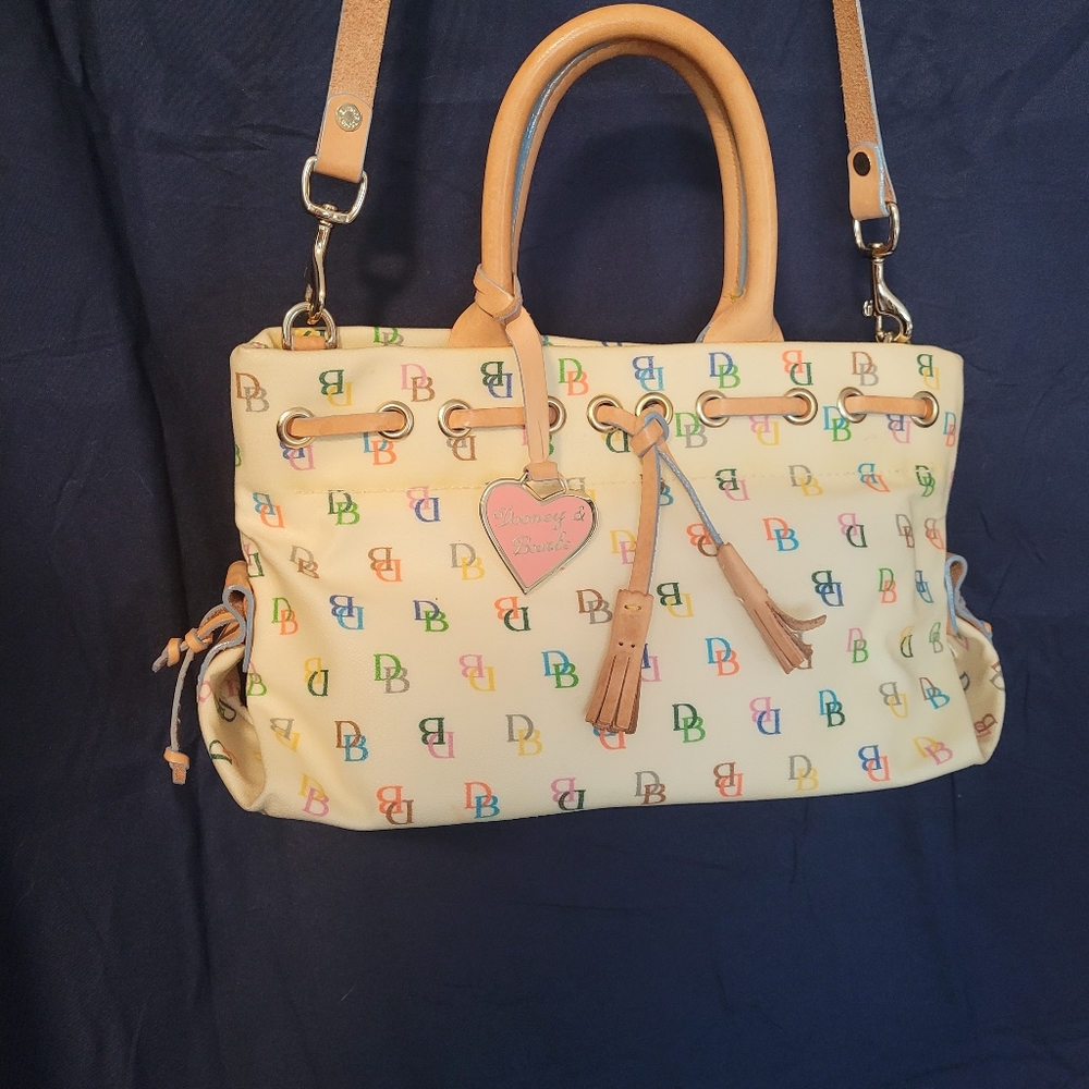 Dooney and Bourke Barrel Purse with Heart Charm